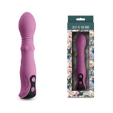 Lust N Dreams Cadence Blush 18.2 Centimeter USB Rechargeable Thrusting and Sliding Vibrator Purple DONGS Thrusting